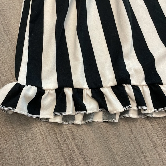 Women’s Pajama Shorts Black and White Stripe and Pink Top Let Me Sleep - Picture 4 of 12